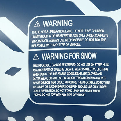 Three 40 inch Inflatable Snow Sleds