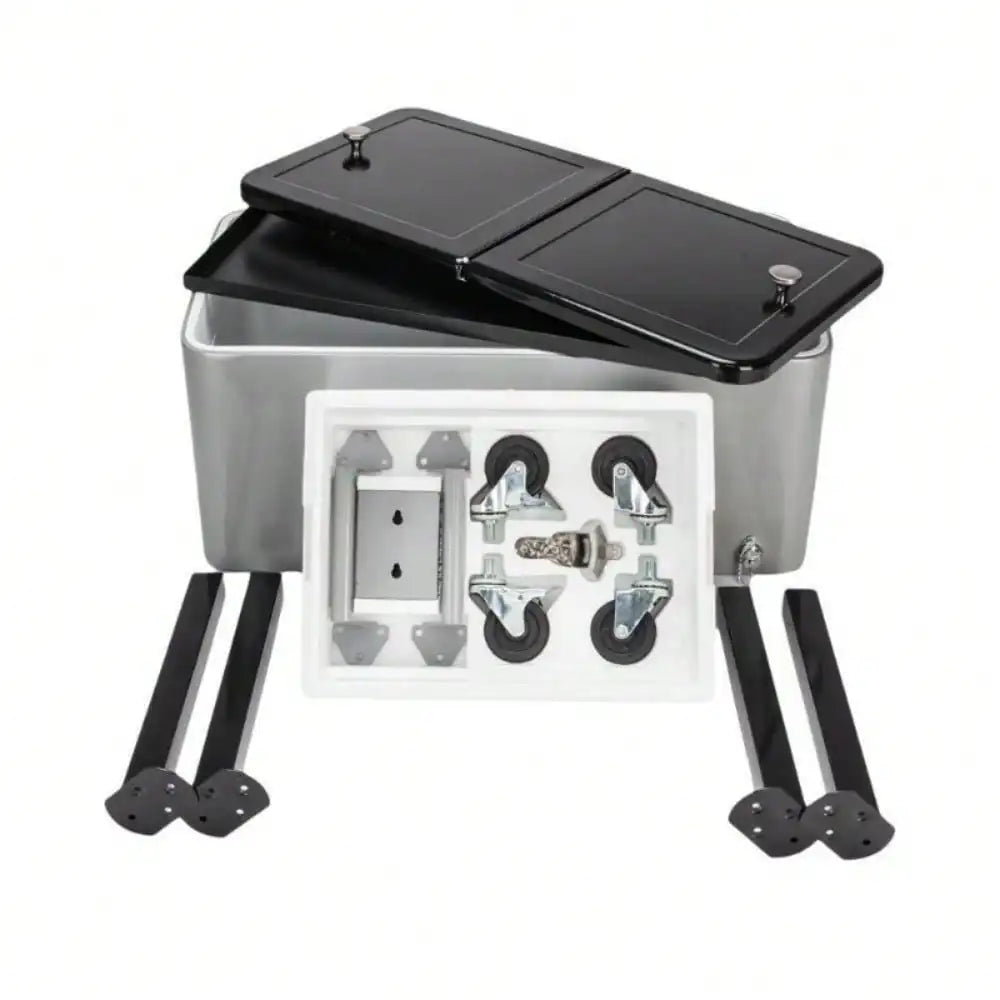 80QT Patio Rolling Cooler