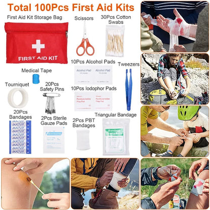 125Pcs Professional Emergency Survival Gear Kit