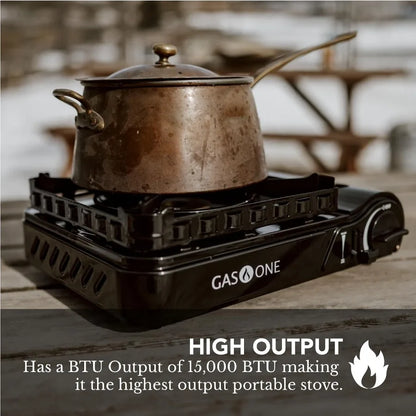 15000 BTU Propane or Butane Dual Fuel Portable Camping Stove