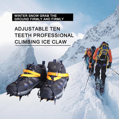 Mountaineering Cleats Anti-Slip 10 Teeth, for Ice Climbing Kits