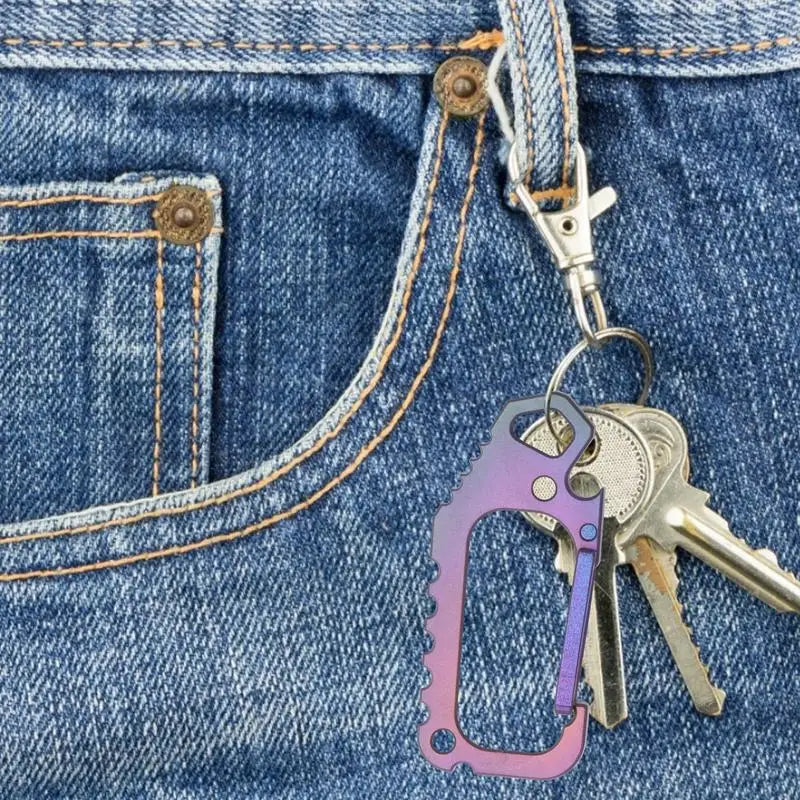 Titanium Carabiner Keychain Clip