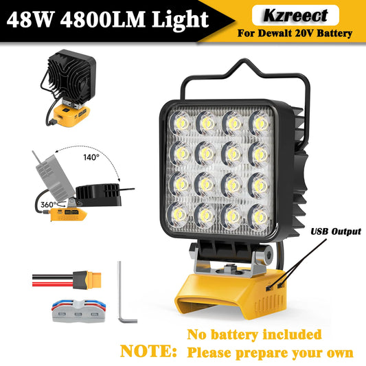 DeWalt 20V Battery 48W 4800LM Portable LED Work Light