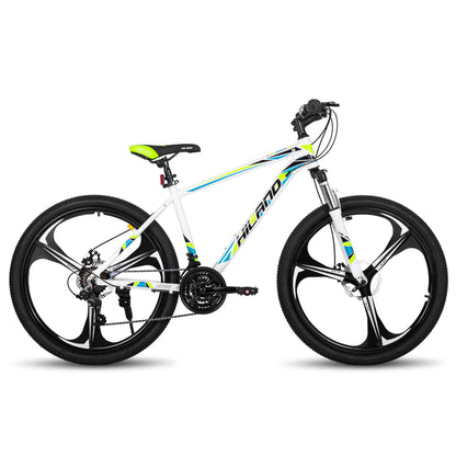 Hiland Mountain Bike, Shimano 21 Speeds Drivetrain, Aluminum Frame 26 Inch Wheels, with Disc-Brake