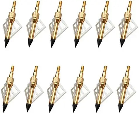 Crossbow Broad heads 100 Grain 12 Pack, 3 Blades Sharp