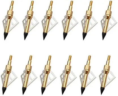Crossbow Broad heads 100 Grain 12 Pack, 3 Blades Sharp