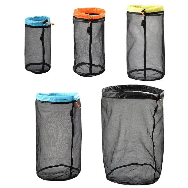 1Pcs Outdoor Ultralight Mesh Storage Bag