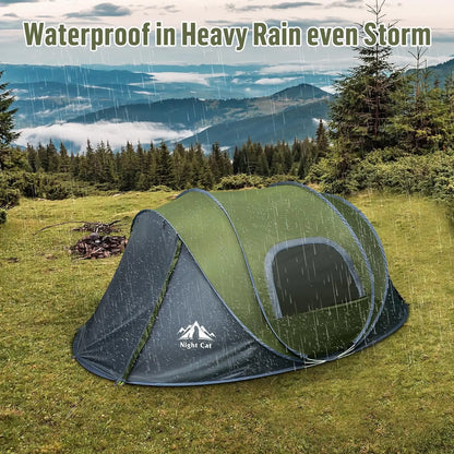 2-Person Pop-Up Camping Tent: Waterproof, Instant Setup