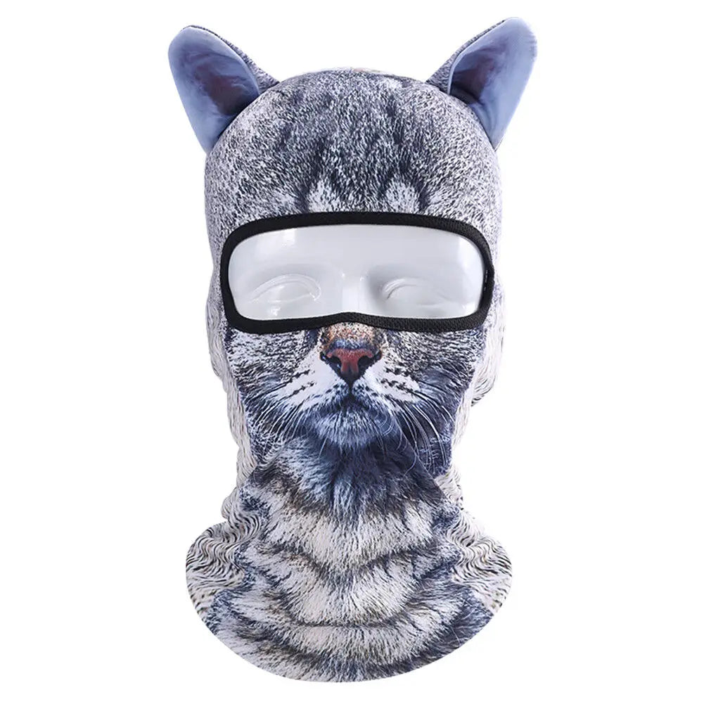 3D Animal Balaclava Ski Hats Party Cat Dog Funny mask.