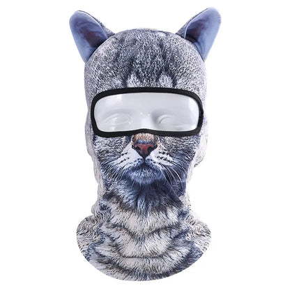 3D Animal Balaclava Ski Hats Party Cat Dog Funny mask.