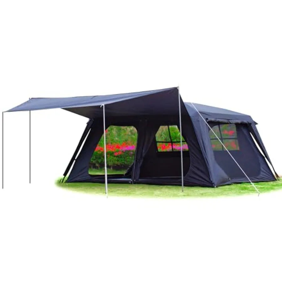 Extra Large Tent 12 Person A Awning Family Cabin