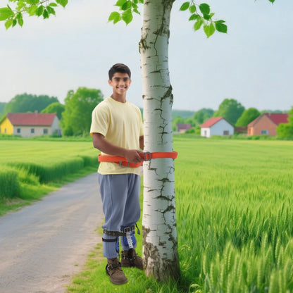 150kg Capacity Adjustable Tree Climbing Spikes Gear Set