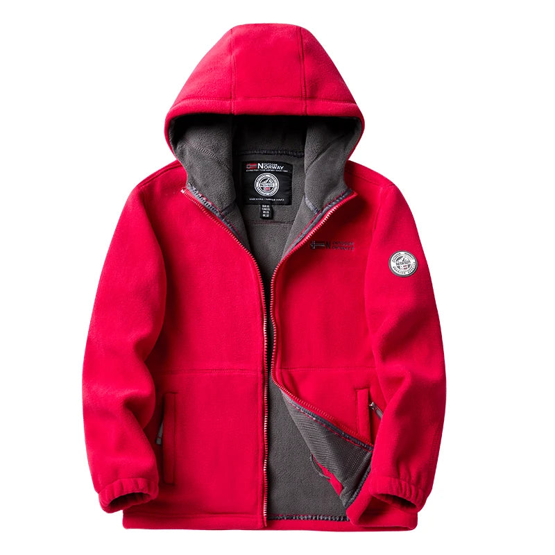 Winter Fleece Jacket Men's Casual Thickened Wool Jacket