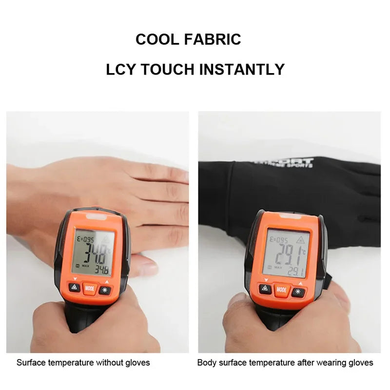 FLYSAND Anti-UV Men Women Fishing Gloves Sunscreen Anti-skid