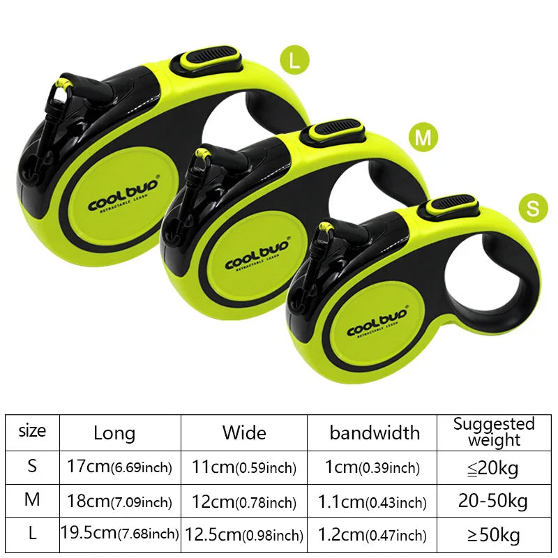 Portable 5 Meters Automatic Retractable Leash