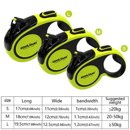 Portable 5 Meters Automatic Retractable Leash