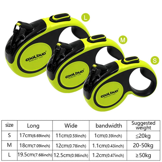 Portable 5 Meters Automatic Retractable Leash