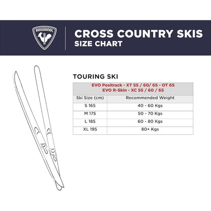 EVO OT 65 Pozzi-track IFP Cross Country Skis for Men.