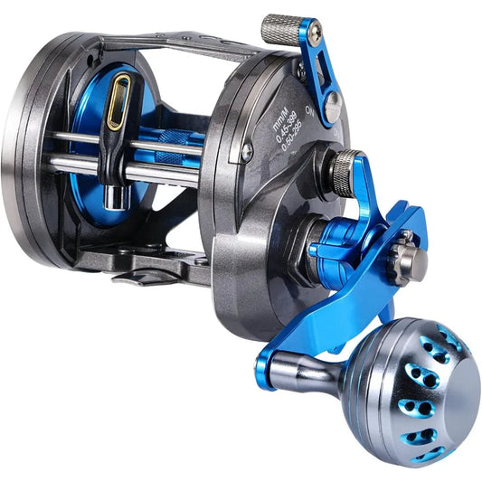 Trolling Reel Saltwater Level Wind Reels Drag Reels Boat Fishing Ocean Fishing for Sea Bass Grouper Salmon
