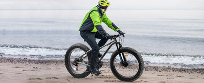 26 Inch Mountain Bike, 4-Inch Wide Fat Tires, 21 Speed,  Steel Frame, Disc Brake