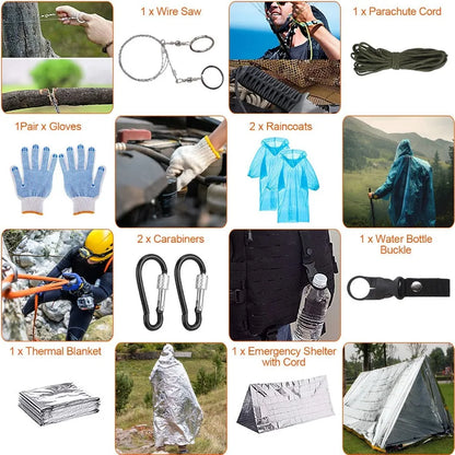 125Pcs Professional Emergency Survival Gear Kit