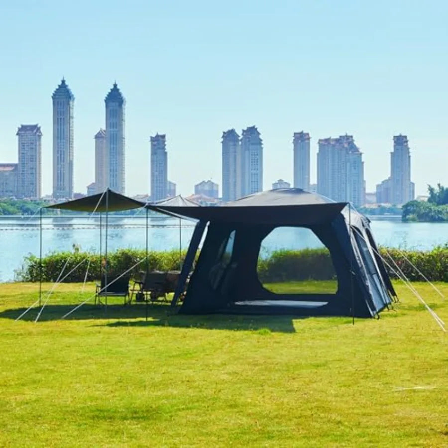 Extra Large Tent 12 Person A Awning Family Cabin