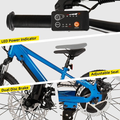 JOYSTAR Electric Bike for Kids Teens Ages 7+