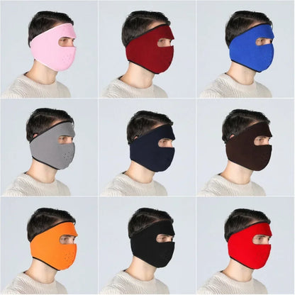 Fleece Winter Outdoor Sports Thermal Face Mask and Ear Warmer.