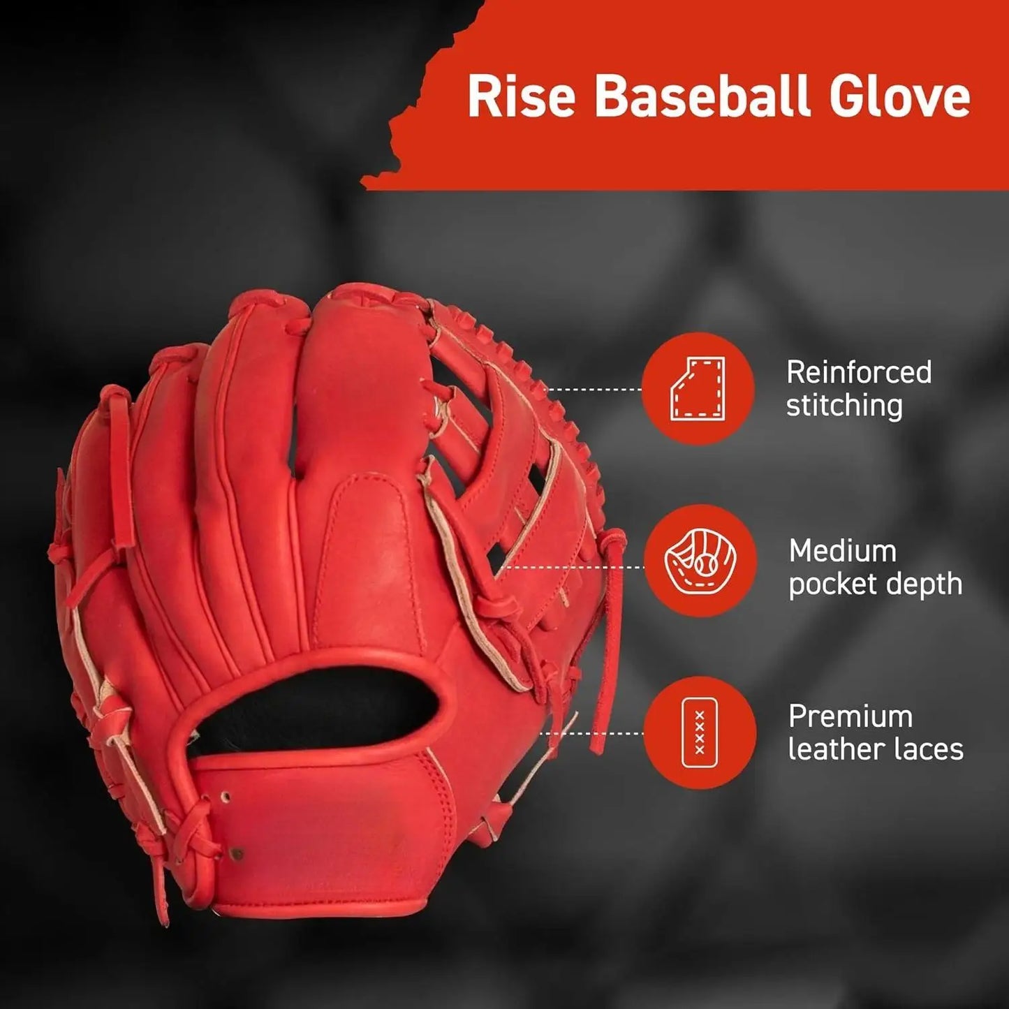 Baseball Glove for Youth & Little Leagues, Age 8-12, Infielders & Outfielders Mitt, 11.5"