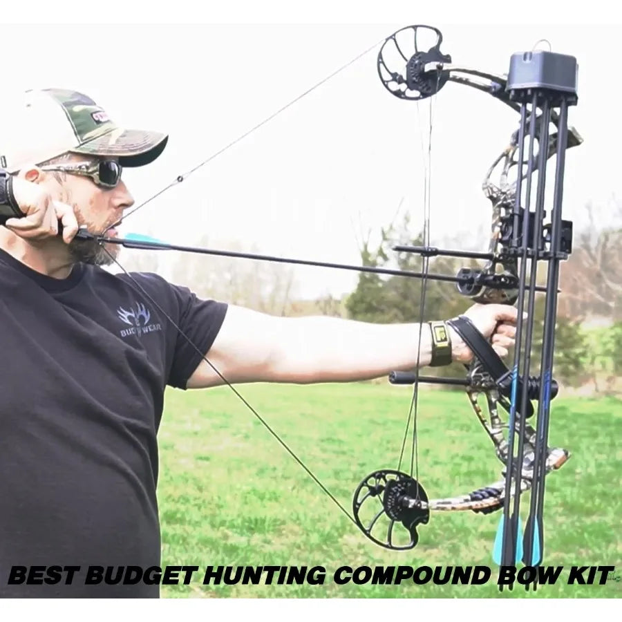 Compound Bow Archery Package, Draw Length 0-70 Lbs Draw Weight up to IBO 310 foot pounds
