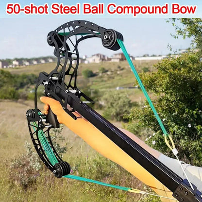 High Precision Mechanical Pulley, Composite Steel Ball Bow, Slingshot