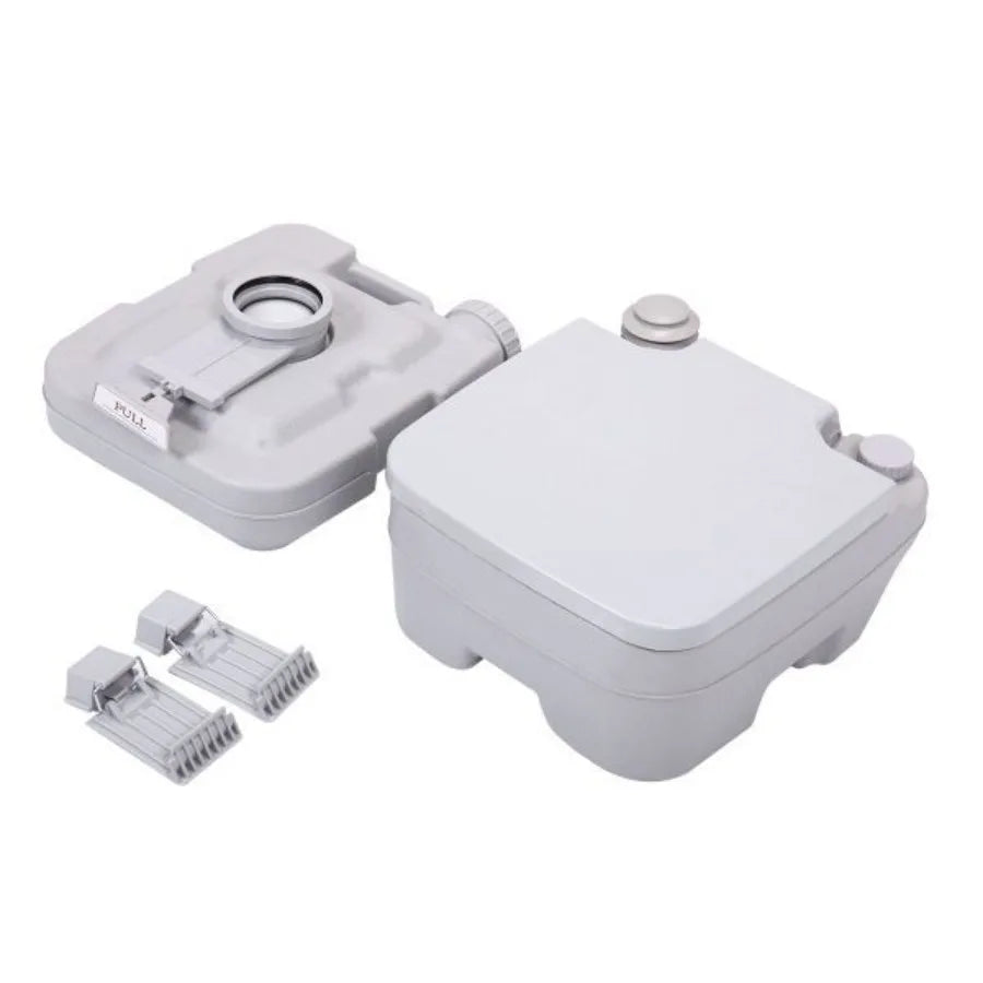 Lightweight Portable Toilet 2.6 Gallon Flushable Camping Toilet.