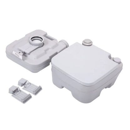 Lightweight Portable Toilet 2.6 Gallon Flushable Camping Toilet.