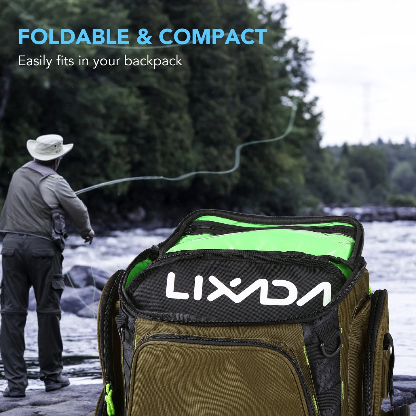 Lixada 53 Inch Fishing Rod Bag.