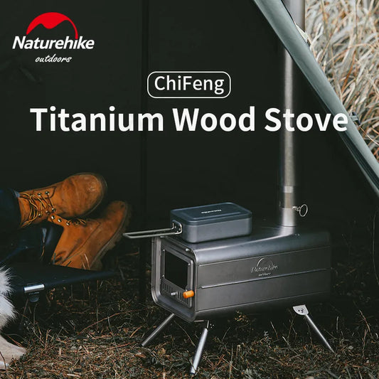 Wood Burning Stove, Lightweight Titanium Firewood Stove ,