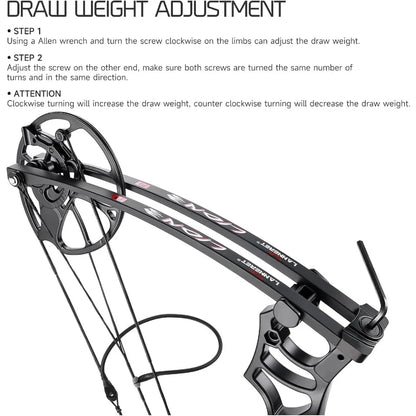 Adjustable RightHand Compound Bow and Archery Set for Adults and Beginners with 070 lbs Draw Weight 2531 Draw Length Up to IBO