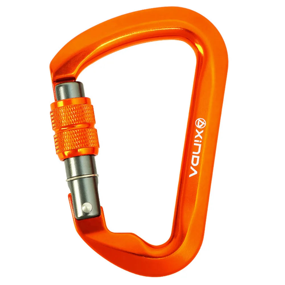 30kN Locking Carabiner Heavy Duty D-Shaped for Rock Climbing.