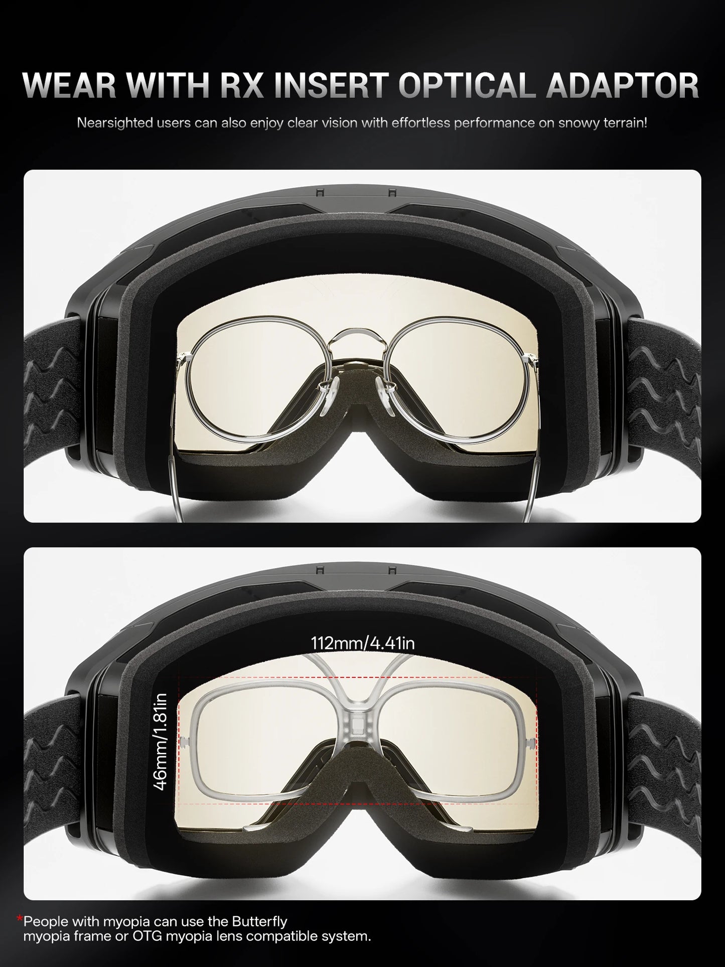 Outdoor Photochromic Ski Goggles Breathable HD