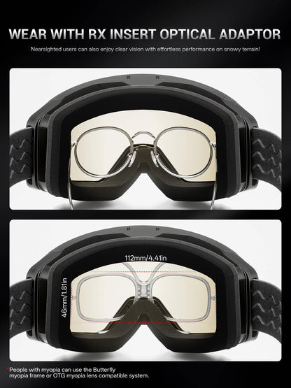 Outdoor Photochromic Ski Goggles Breathable HD