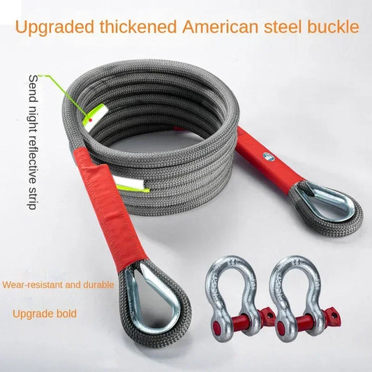 Outdoor Off-road Trailer Tow Rope, Emergency Rescue, Thicker