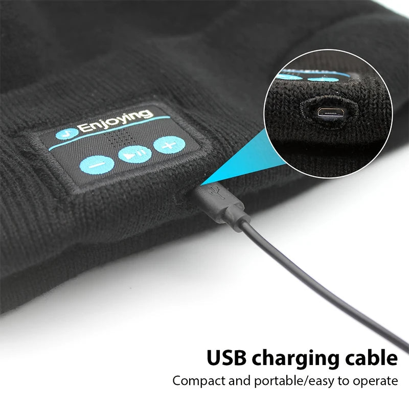 Bluetooth Hat Warm Beanie Music Wireless