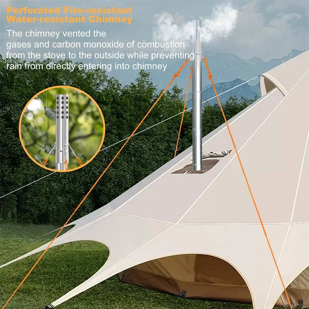 Hot Tent Stove, Wood Burning
