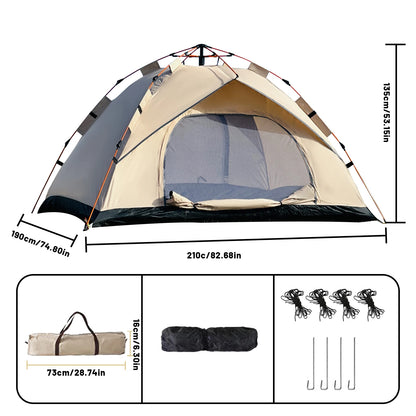 2-4 Person Camping Wind proof Tent, Easy To Set Up, lightweight Camping
