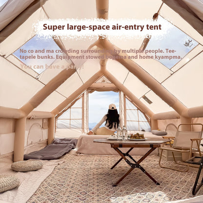 Inflatable Tents For Adult Camping, 4/6/8 Person Family Camping