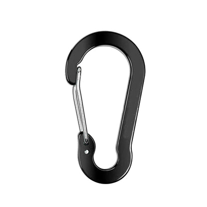 6Pcs Camping Mountaineering Buckle Multifunctional Carabiner Spring Snap.