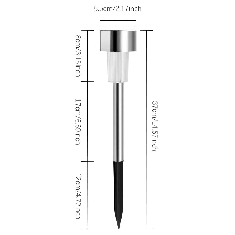Solar Outdoor Pathway Lights LED, Camping Atmosphere.