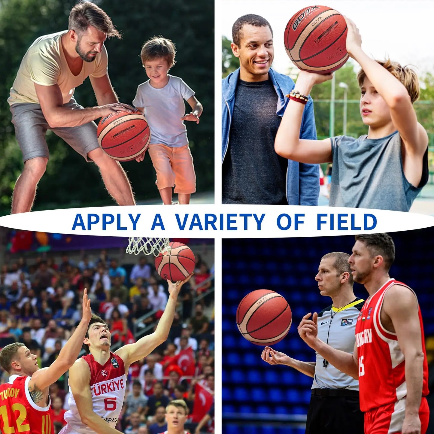 Original Molten GD7X Basketball Soft Touch Rubber and Faux Leather Training Basketball High Bounce Indoor Outdoor Basketball