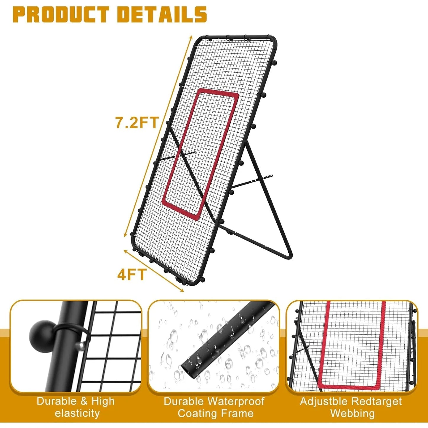 Adjustable 7x4ft Training Net|