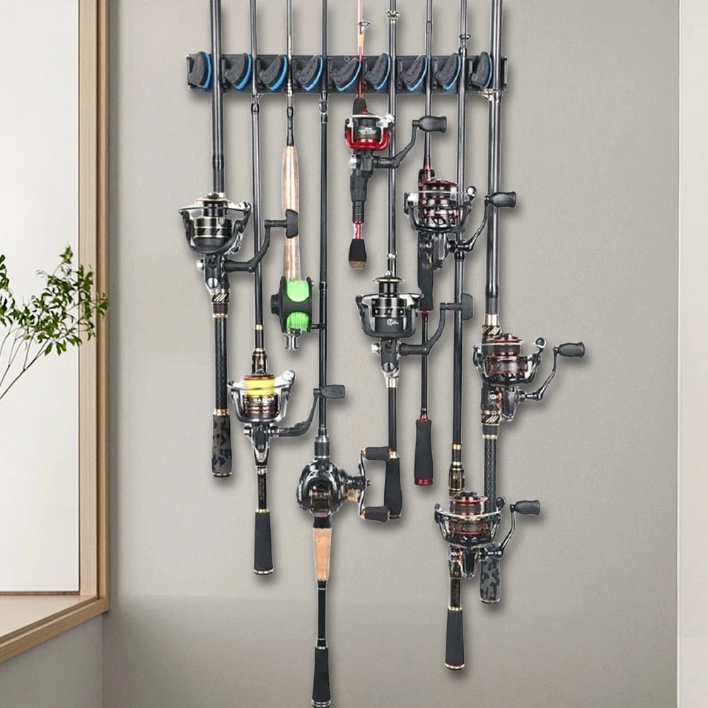 Wall Mounted Fishing Pole Holder