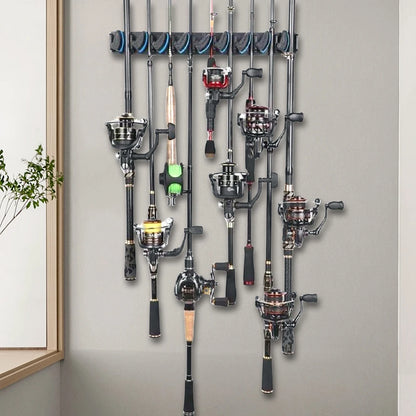 Wall Mounted Fishing Pole Holder